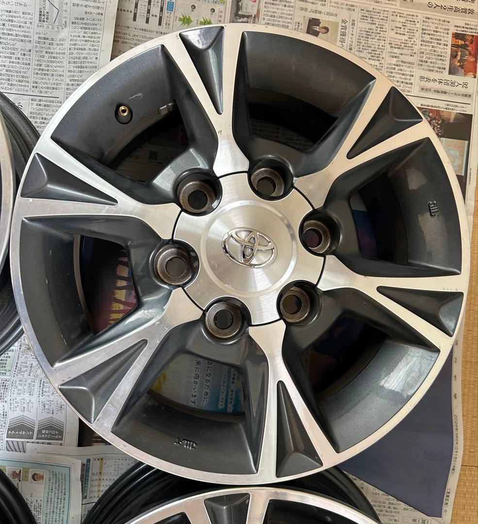 ①【送料込】4本ハイエース純正オプションホイール