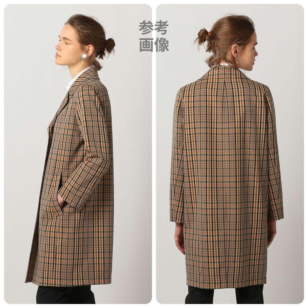 近年モデル✨完売品【極美品】アクアスキュータム チェックロングコート 定価12万
