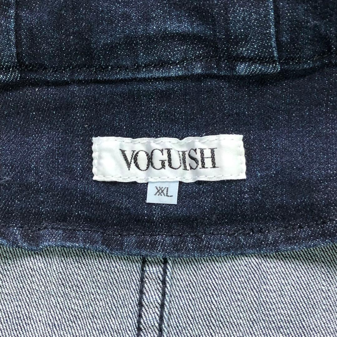 希少XXL/美品⭐ボーギッシュ デニム モッズコート ファー ボア インディゴ