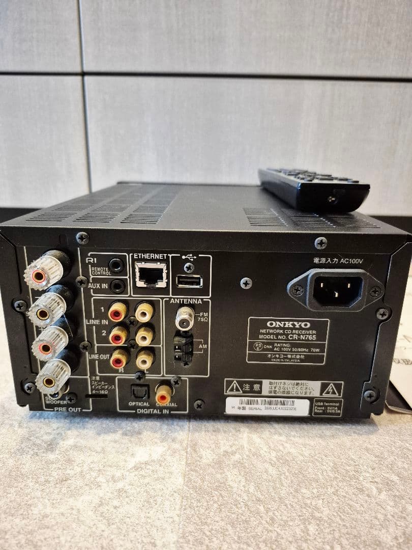 【美品・完動品】ONKYO CR-N765 ブラック ネットワークCDレシーバー