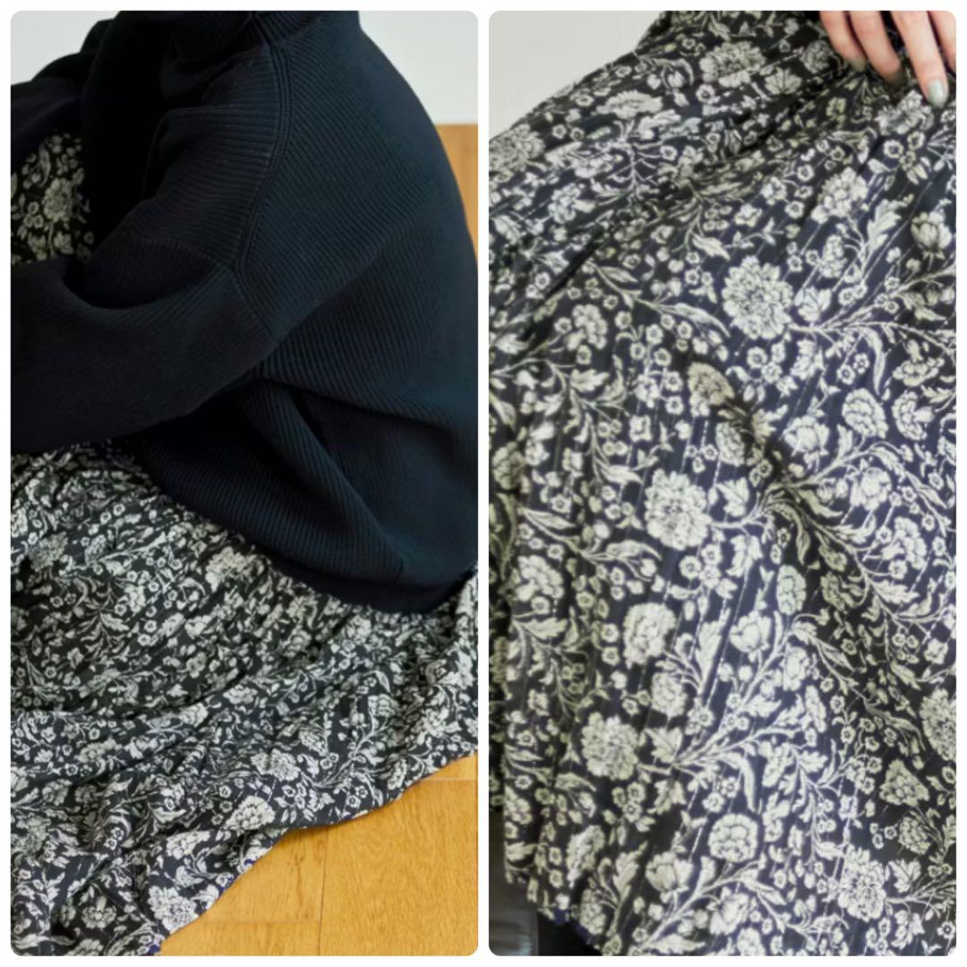 Soi-e / ソワ 花柄コットンスカート 北欧、暮らしの道具店 完売品