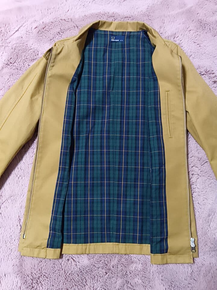 【美品】フレッドペリー　ハリントン　スイングトップ　ベージュ　S(М)　ラコステ