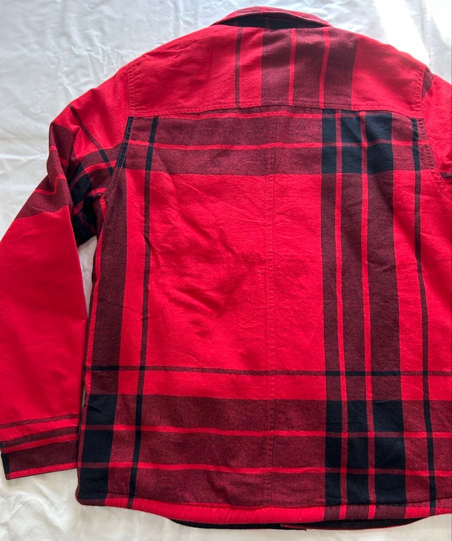 THE NORTH FACE レッド/ブラック チェック柄 フリースジャケット