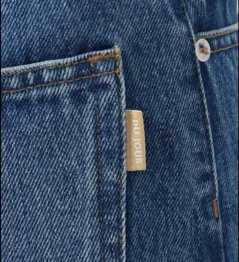 ウォッシャブル 【DU JOUR】BARREL BAGGY JEAN 36
