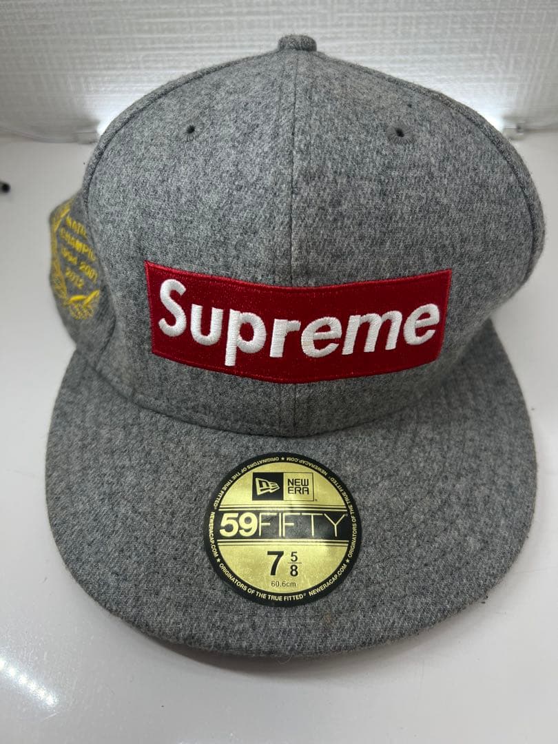 Supreme 59FIFTY グレーキャップ