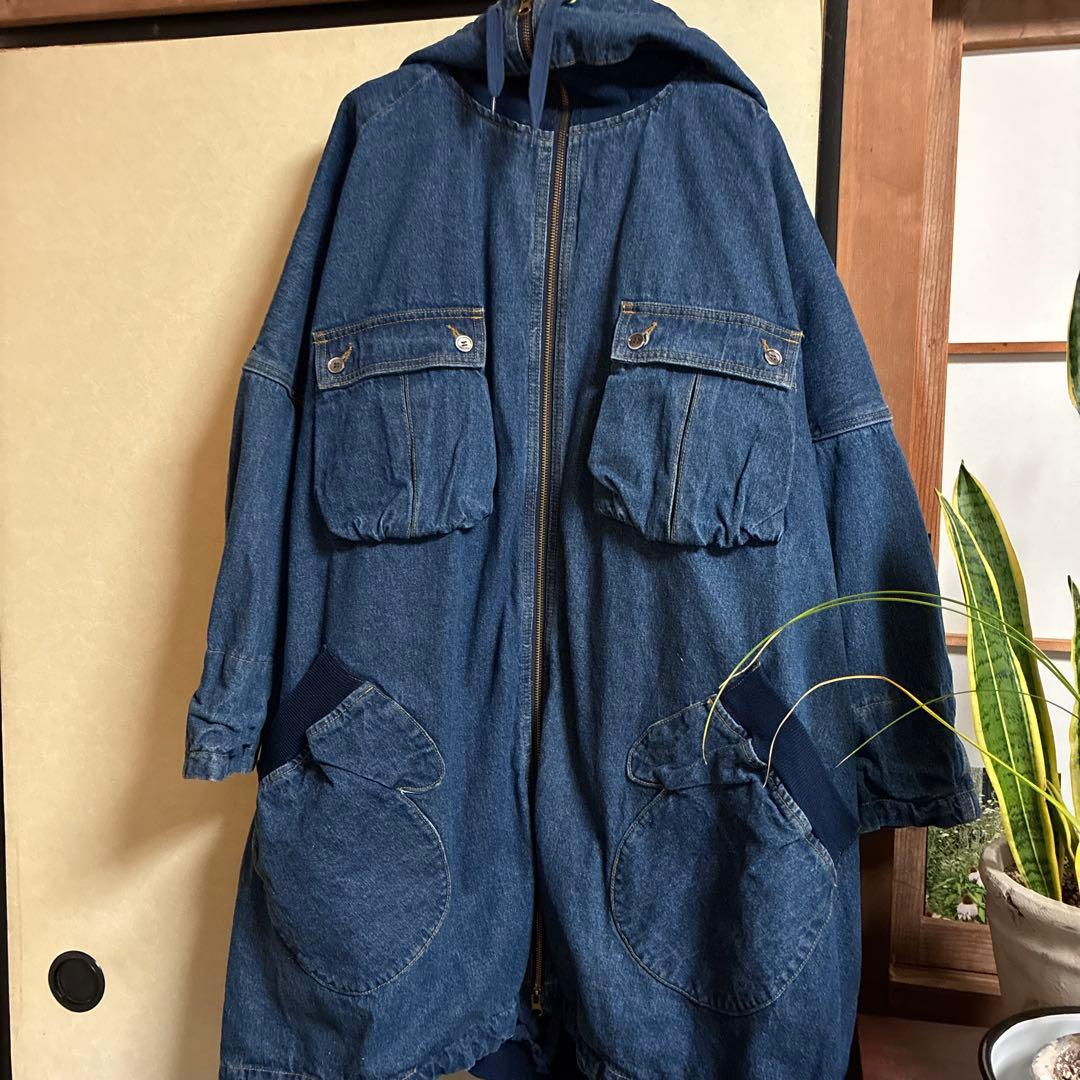 メルシーボークー　デニムモッズコート