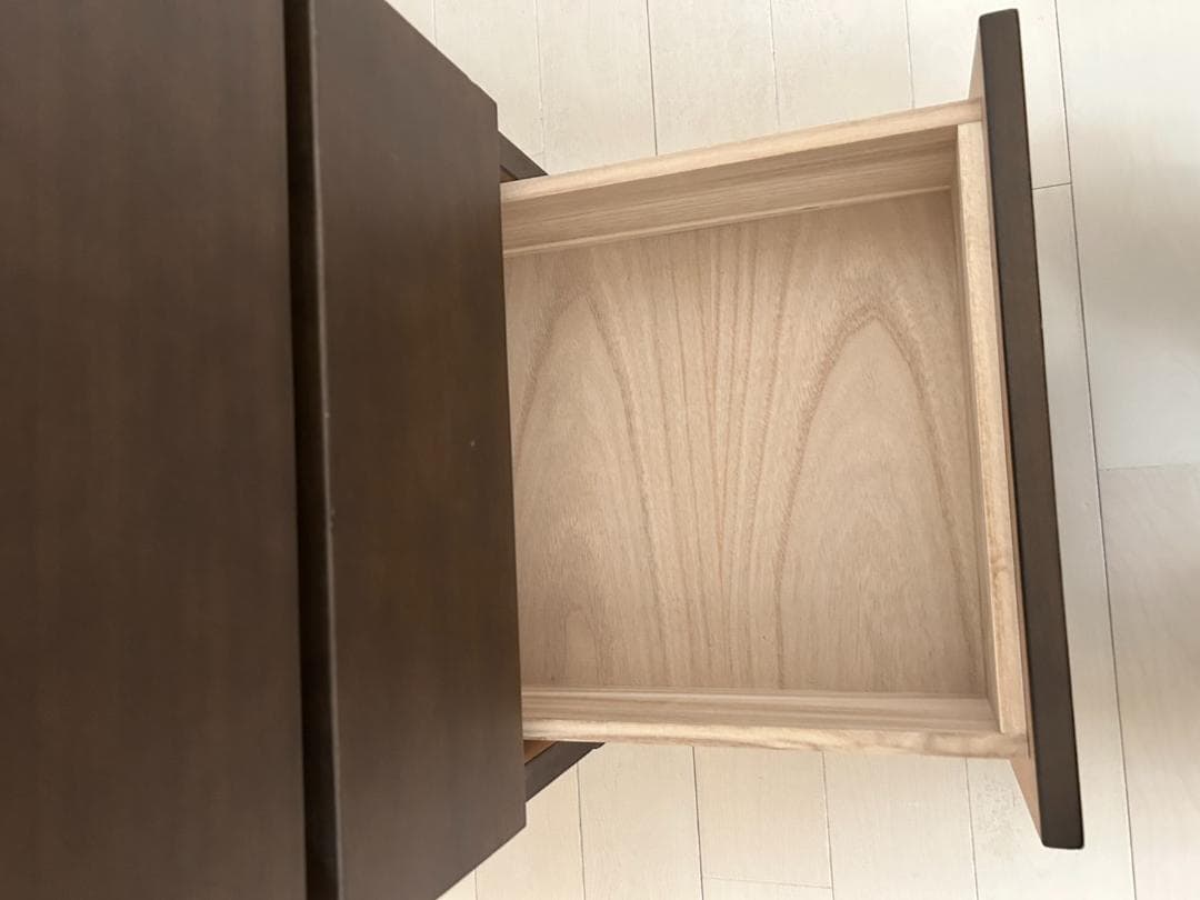 無印良品 MUJI-タンス タモ材　収納家具-幅400×奥行400×高さ830