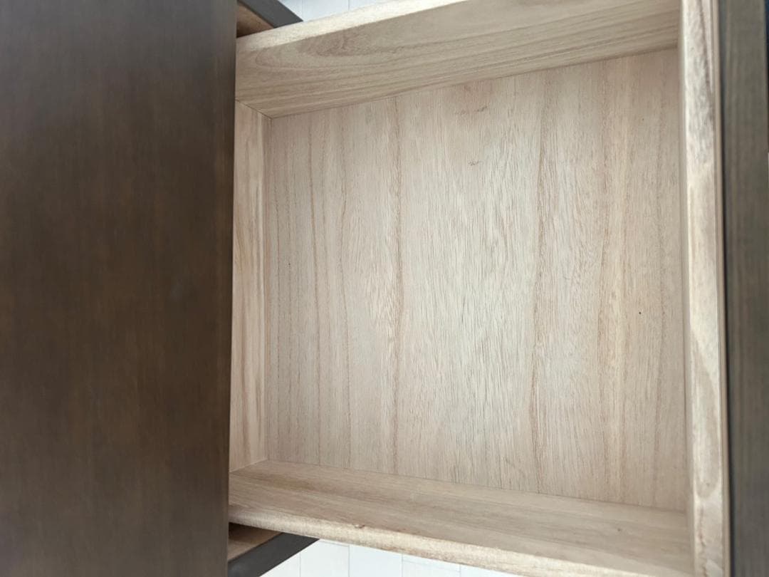 無印良品 MUJI-タンス タモ材　収納家具-幅400×奥行400×高さ830