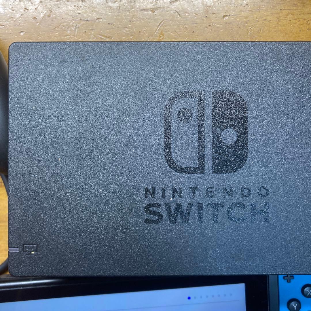 Nintendo Switch 赤・青 本体 画面フィルムひびあり