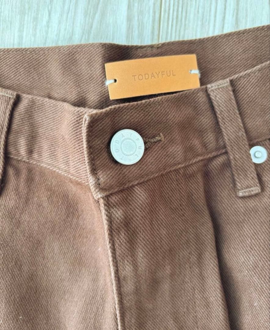 新品未使用❤︎TODAYFUL Cary's Denim ブラウン　24