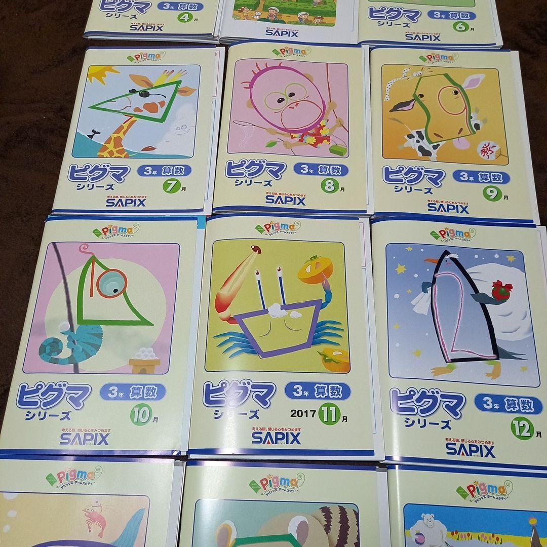ピグマシリーズ 3年生 学習参考書 全12冊セット　SAPIX