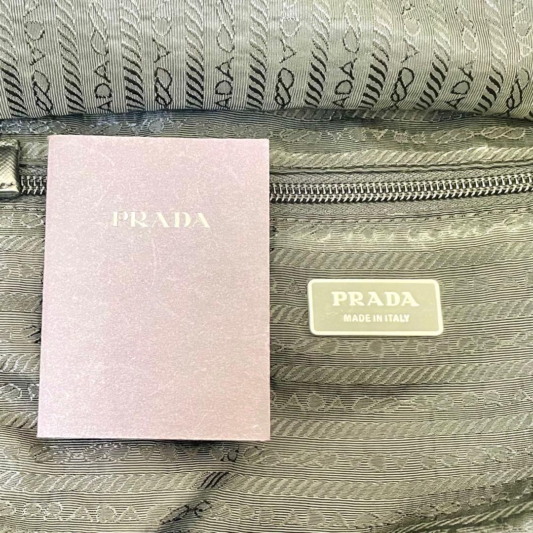 PRADA プラダ ボストンバッグ V60S 大容量 黒 旅行に