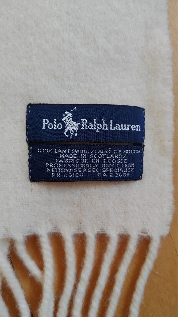 Polo Ralph Lauren ラルフローレン マフラー アイボリー