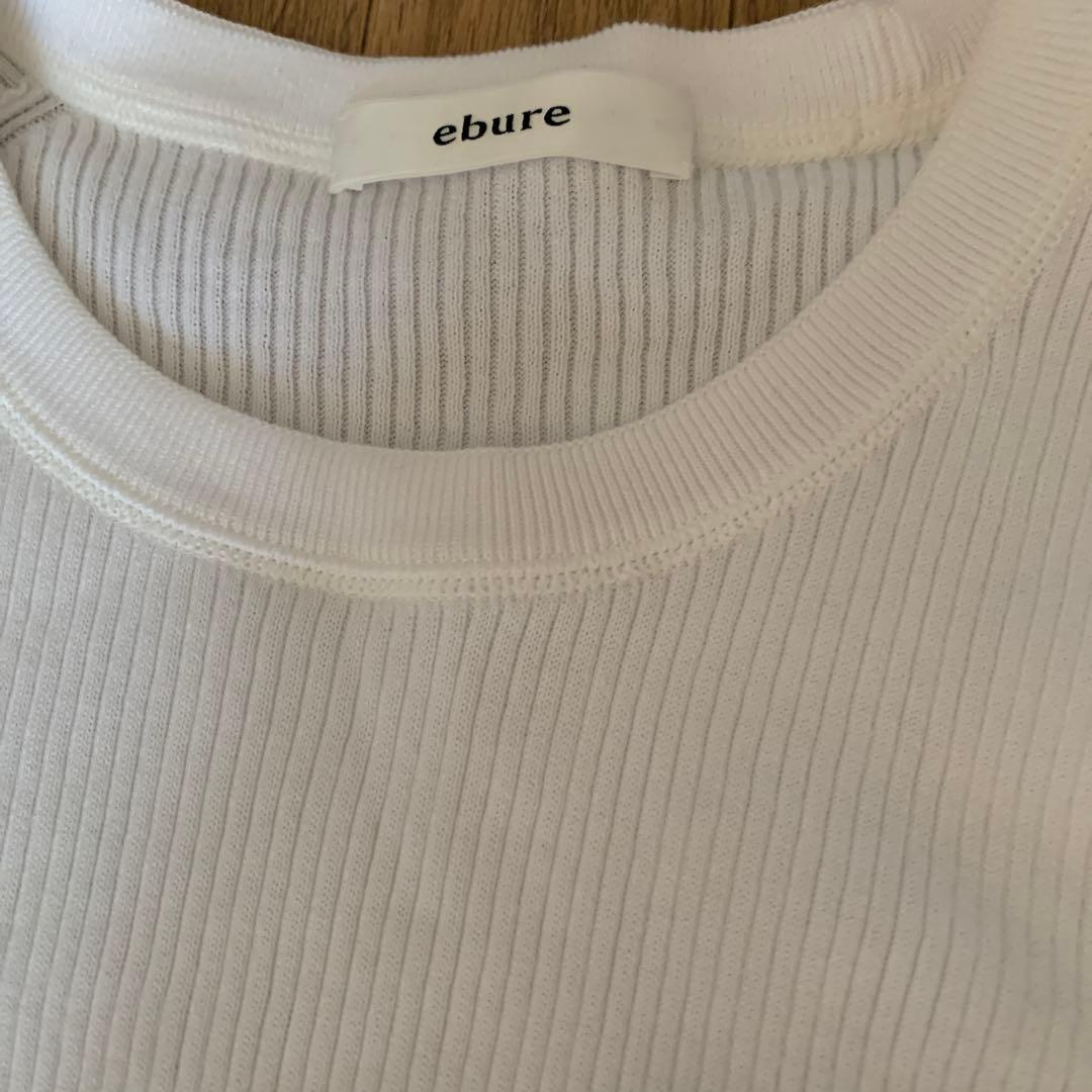 ebure コットン半袖リブニット ロンハーマン