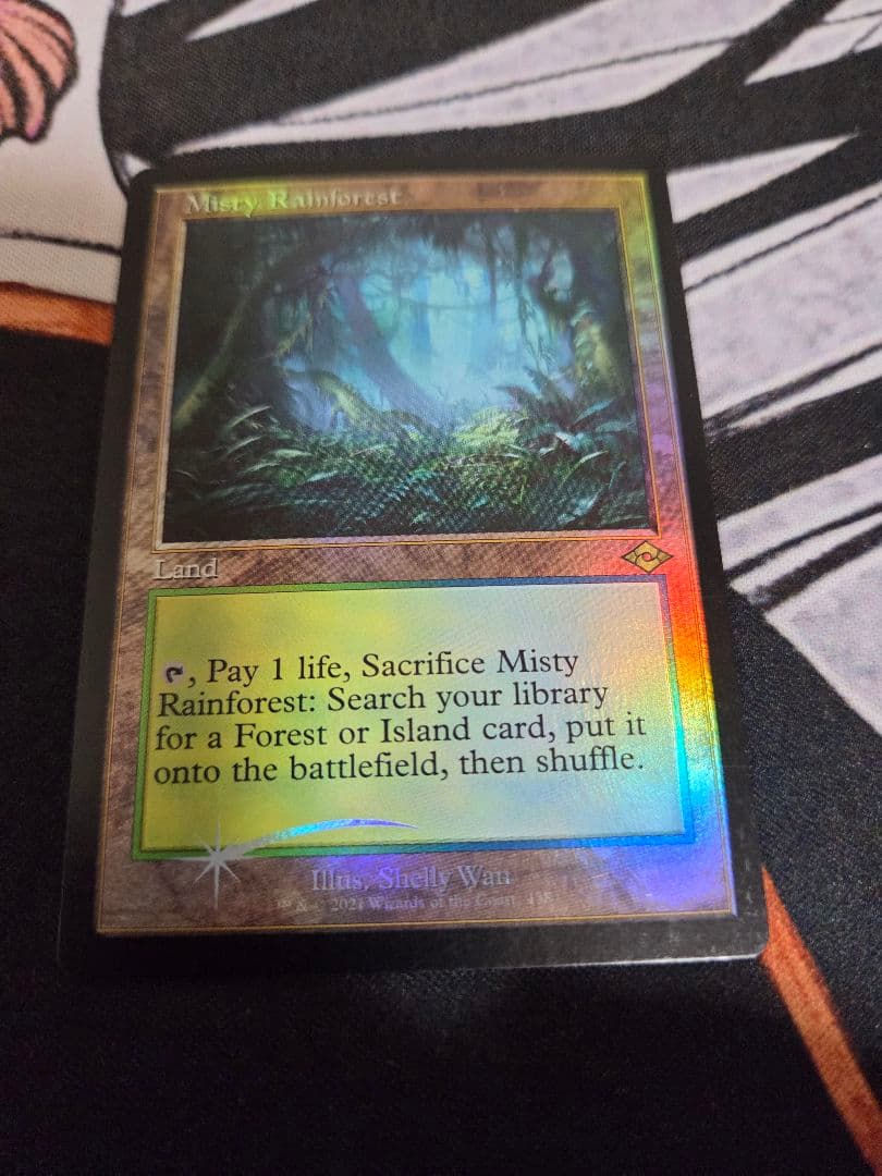 MTG 霧深い雨林　旧枠　foil