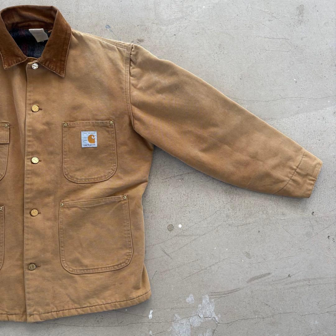 Carhartt 100周年記念 チョアコート USA製　ブランケット　L相当