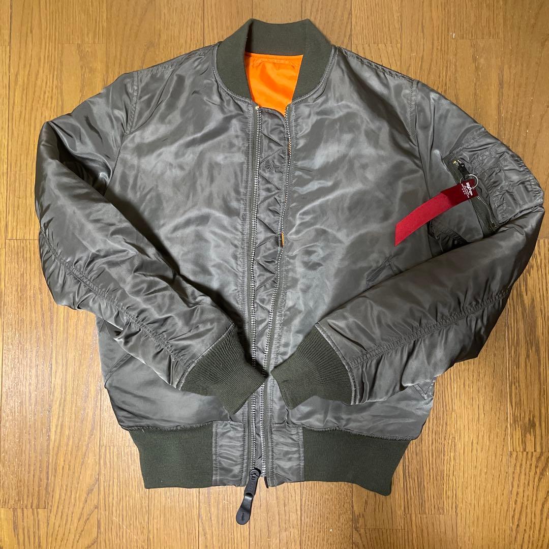 ALPHA INDUSTRIES MA-1 カーキ フライトジャケット 美品