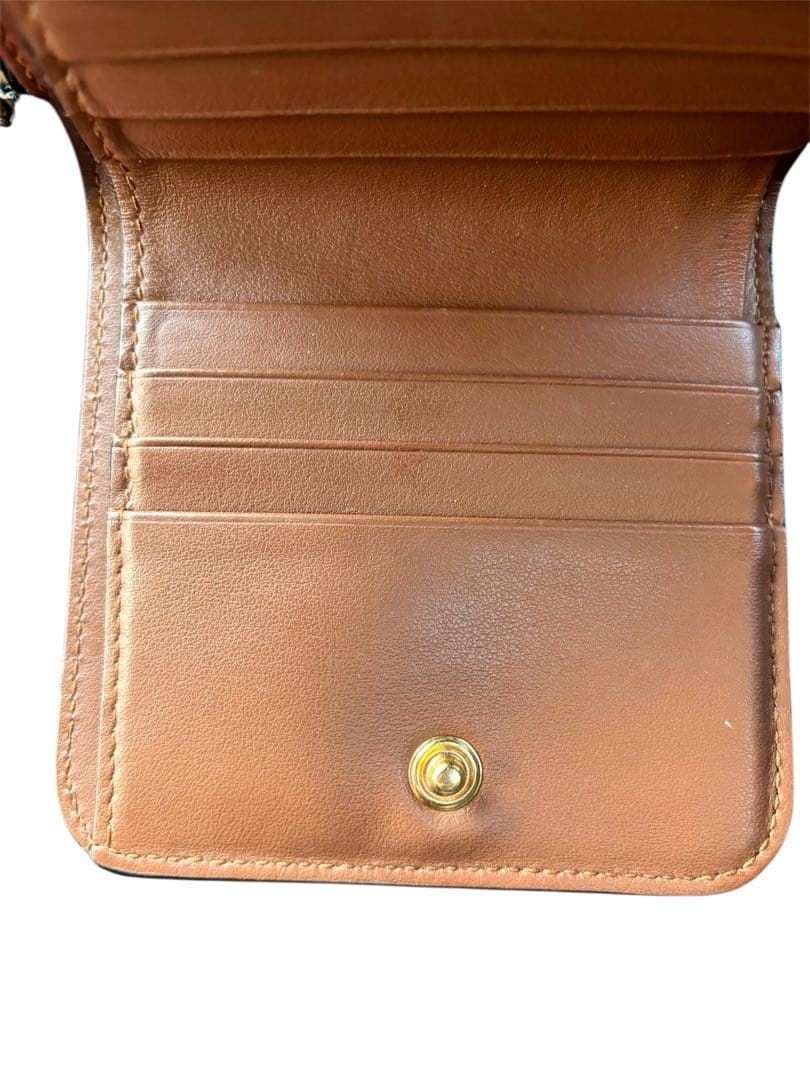 み*ち様 BURBERRY 三つ折り財布 ベージュ/ブラッ