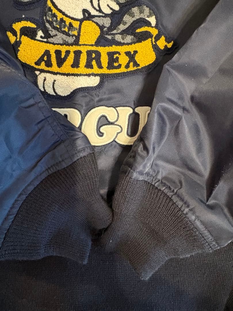 値下げ　AVIREX MA1 紺色　M