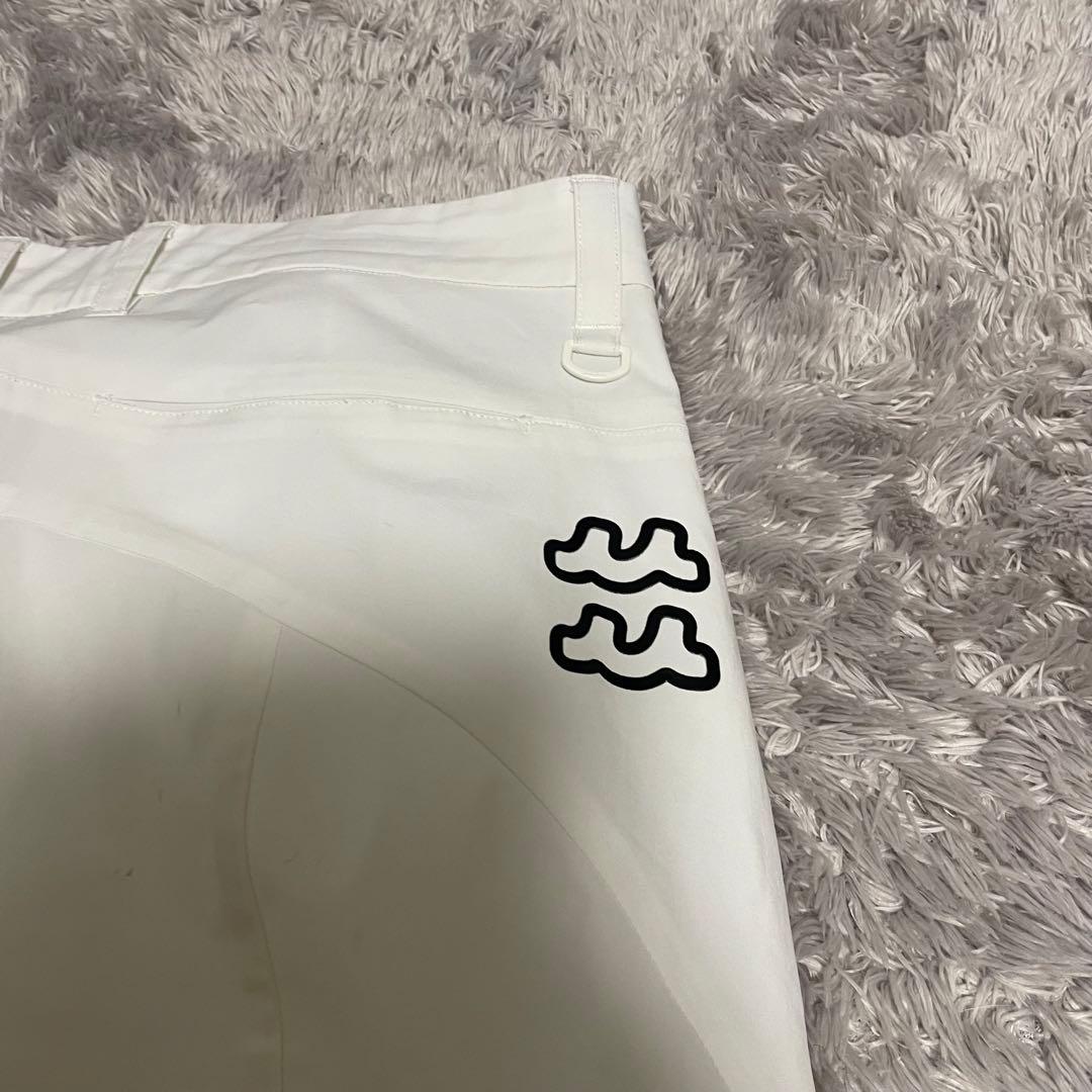 凌凜 ムータマリン　ゴルフパンツ　白　ホワイト　撥水加工　サイズ6