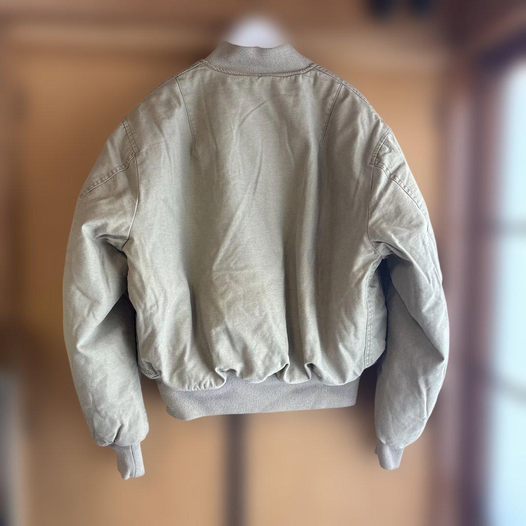 早い者勝ち　タグ付き　MA-1フライトジャケット ベージュ　M