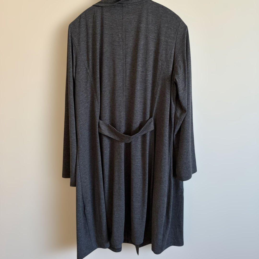 【美品・薄手】センソユニコ t.b ロングカーディガン コートグレー 40 L