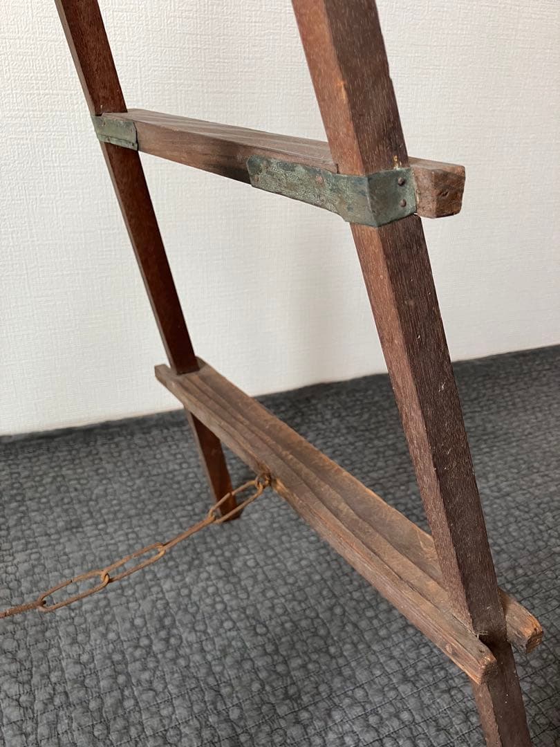 木製脚立　古道具