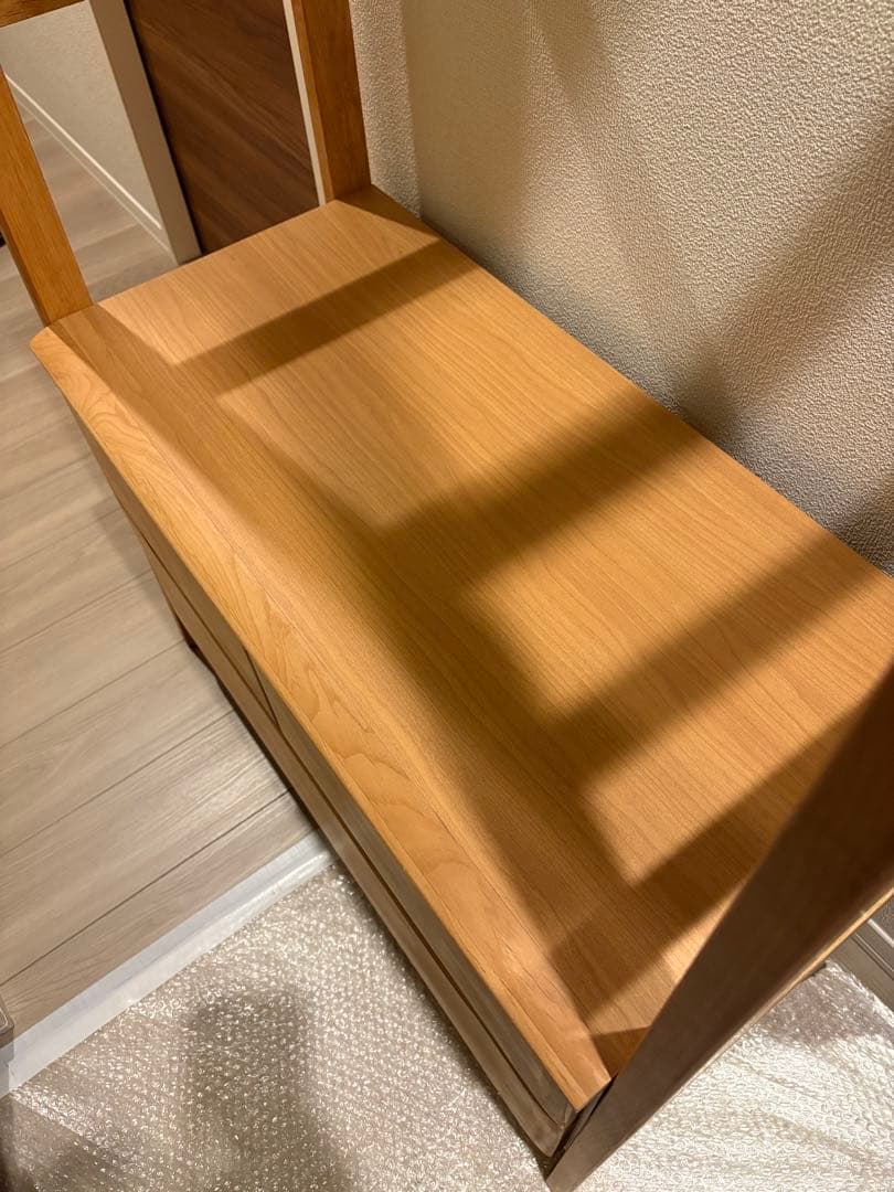 ニトリ ワードローブ クローゼット 衣装収納 (アルナス2 80LBR)