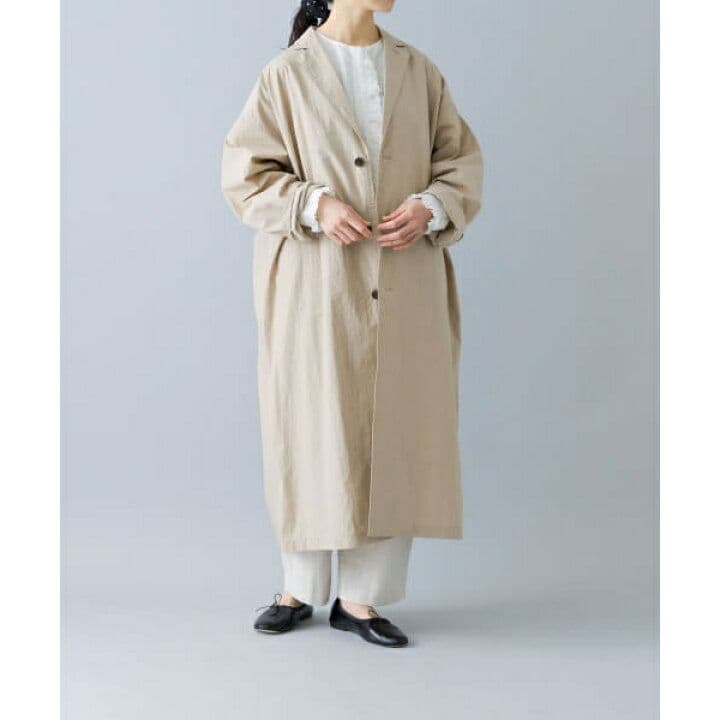 kagure/かぐれ/25ss/コットンシルクショップコート