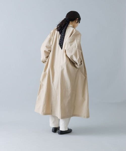 kagure/かぐれ/25ss/コットンシルクショップコート