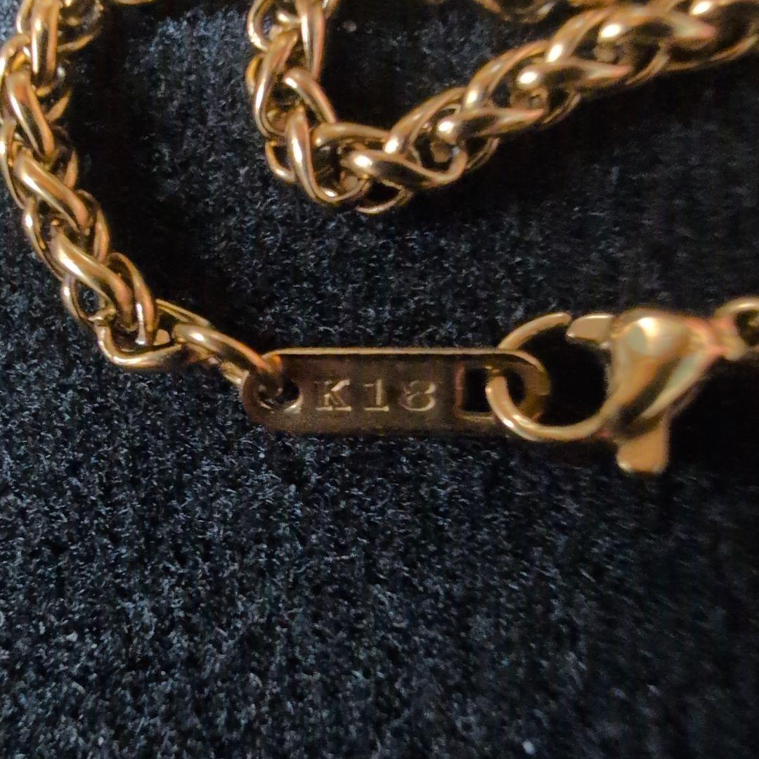 K18ゴールド チェーンネックレス　15.5g
