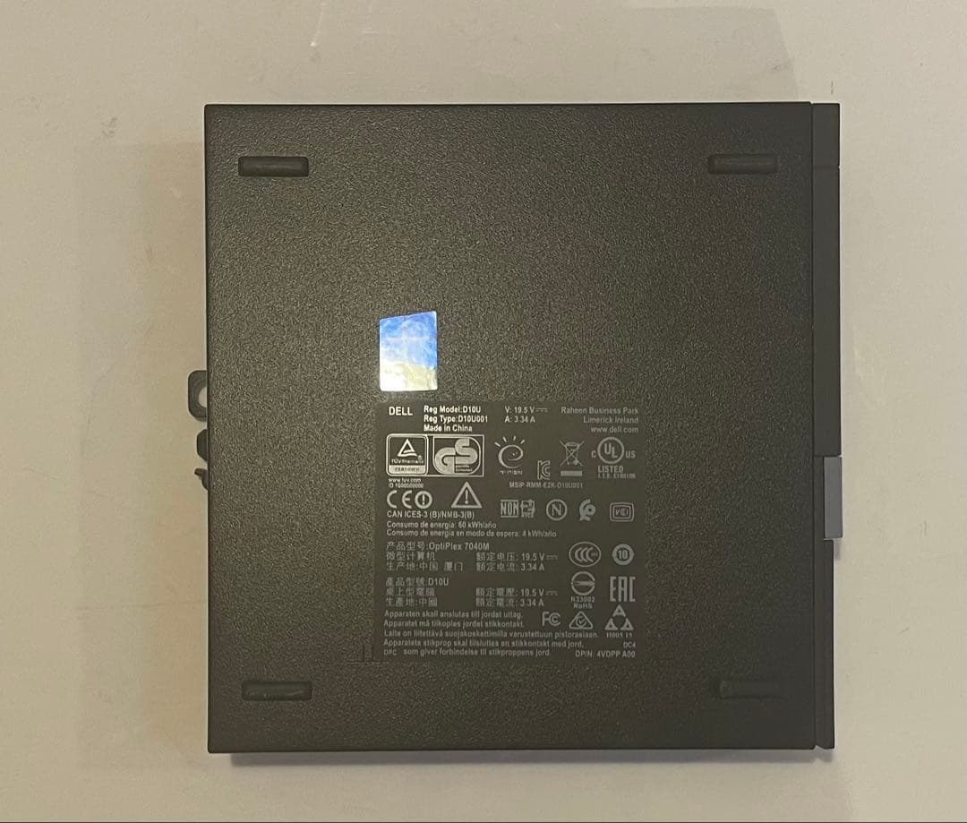 DELL OptiPlex 7040 Micro本体 ACアダプター付き