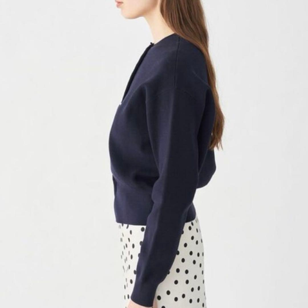 美品 ボールジィ 2WAY パールコンビクルーネックカーディガン 24SS 春服