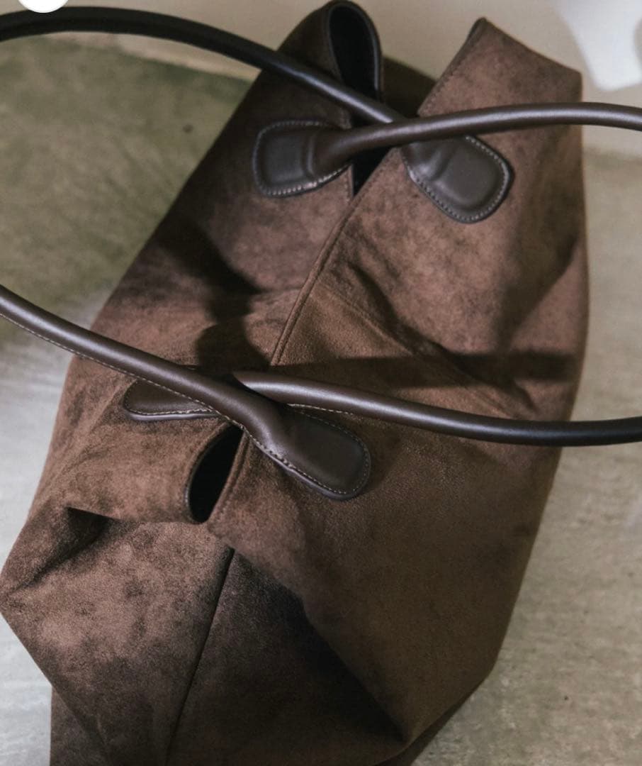 Muori Suède Boston Bag スエードボストンバッグ　ブラウン