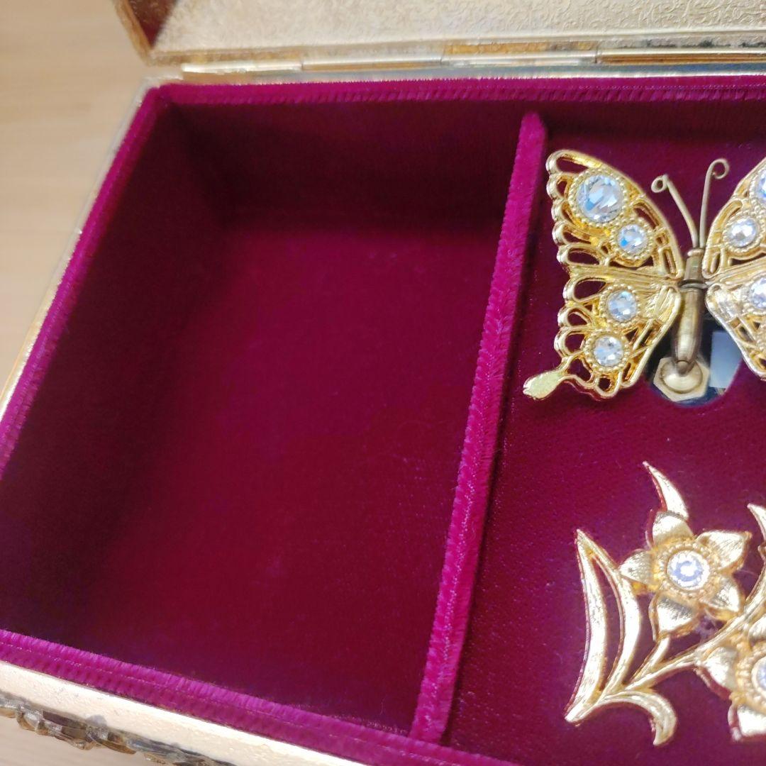美品 小樽オルゴール堂 カノン BOX オルゴール蝶々