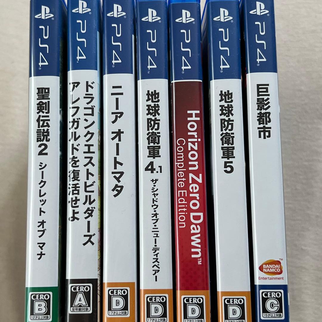 【PS4】本体一式＋ゲームソフト8本