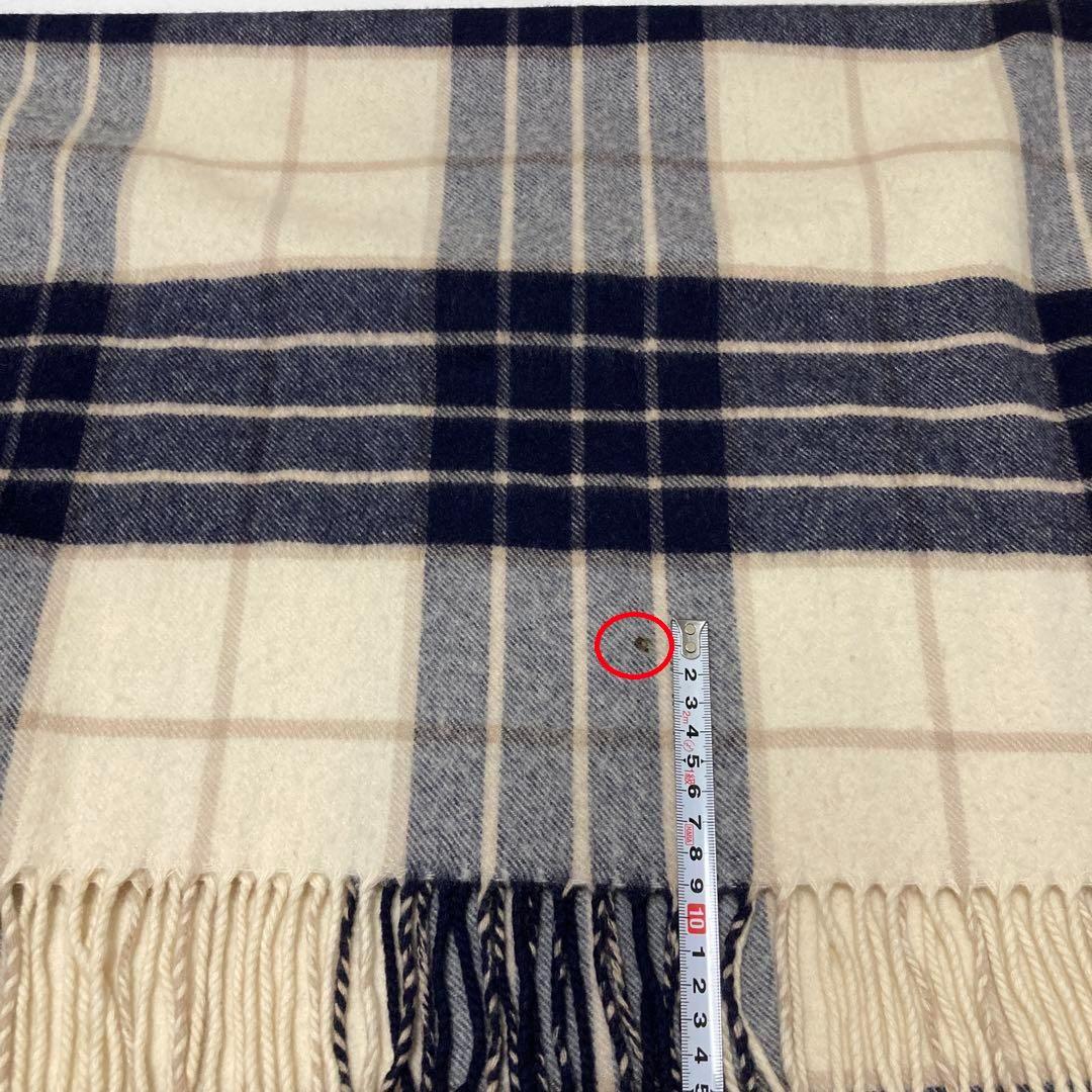 ジョンストンズ カシミヤ100％ 大判ストール チェック ノックモア 国内正規品