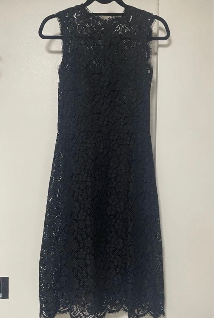 ドルチェ&ガッバーナDOLCE&GABBANAレースノースリワンピース黒新品