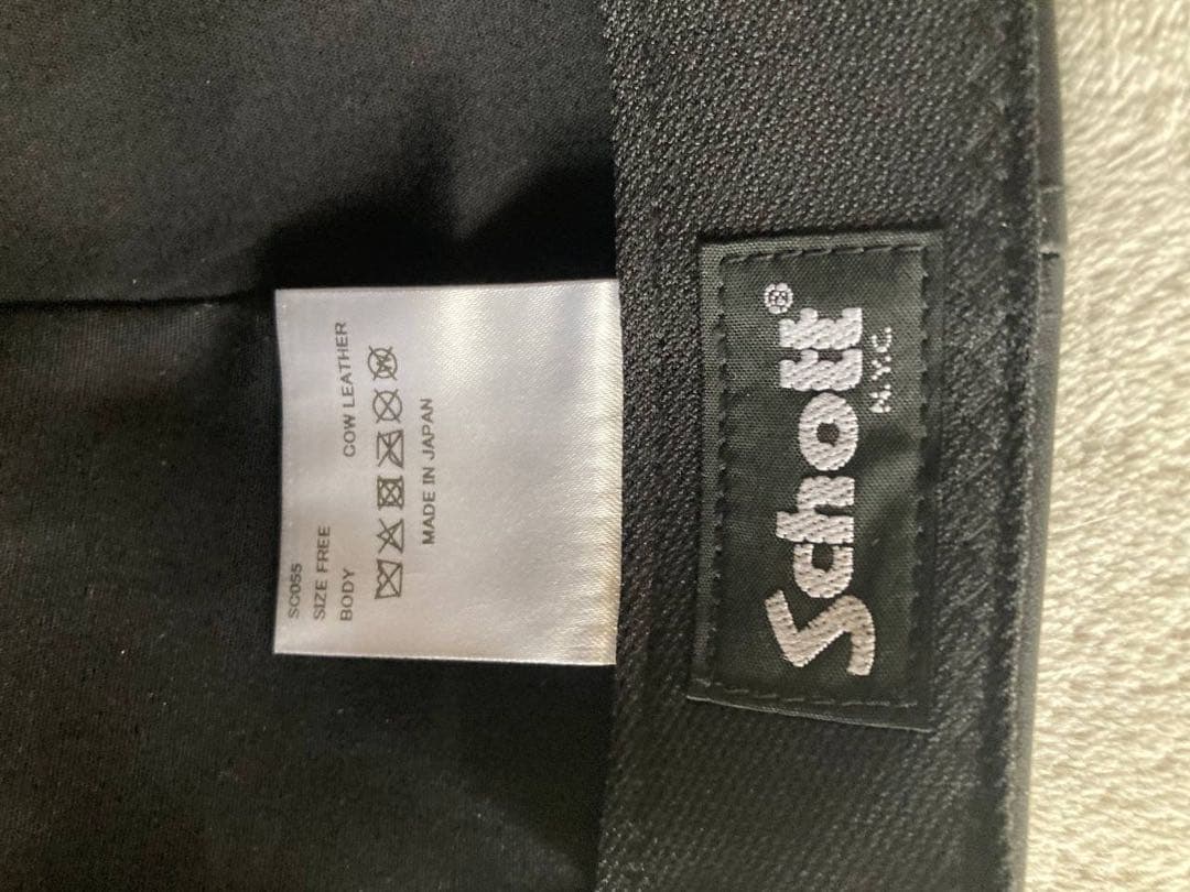 Schott ショット ワンスター レザーキャップ ブラック