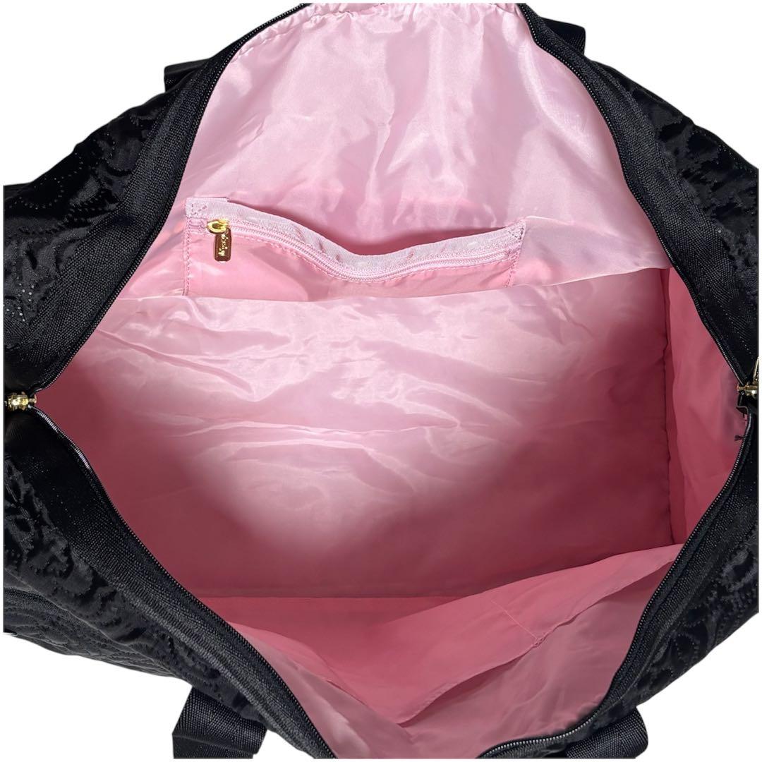 レスポートサック　パフィーブロッサムズ　ブラック花柄　ボストンバッグ　新品未使用