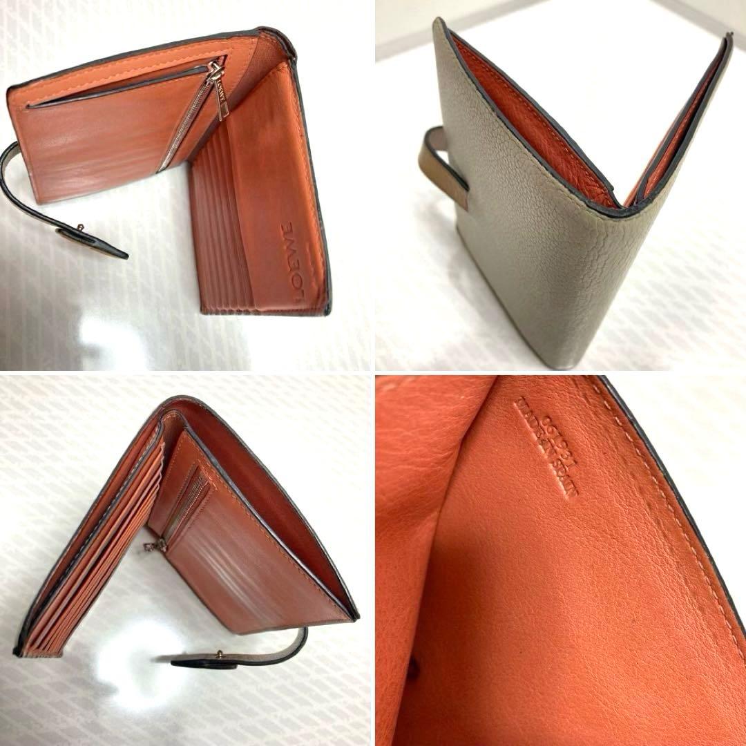 LOEWE ロエベ バーティカルウォレット 二つ折り財布 ソフトグレインカーフ