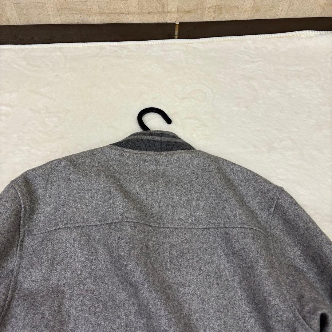 美品　FRED PERRY グレー スイングトップ　ウール　ジャンパー Sサイズ