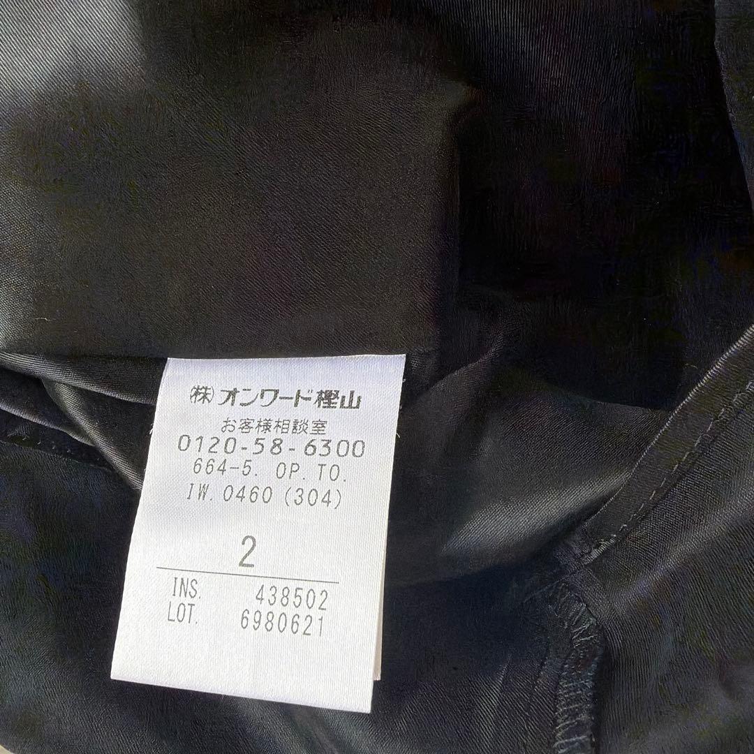 美品 TOCCA 洗える 千鳥格子 長袖ワンピース 2 M 9号 トッカ グレー