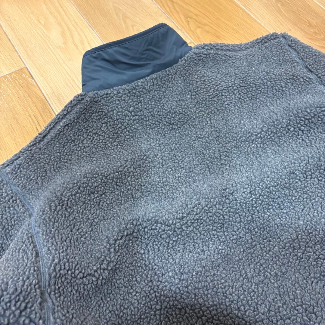 90s美品North Face ノースフェイス　ボアジャケット　グレー　古着
