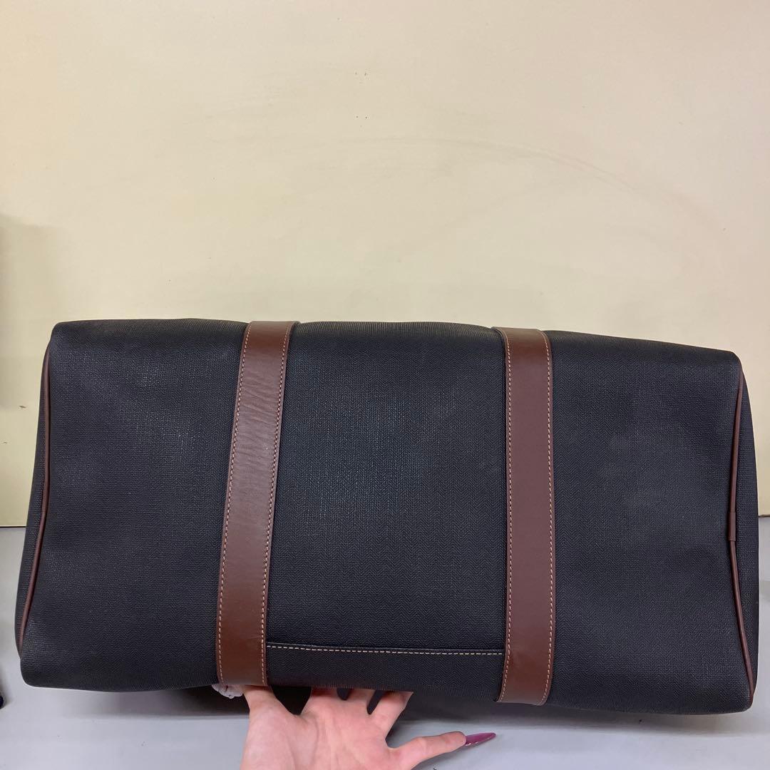 dunhill ダンヒル ボストンバッグ トラベルバッグ ヘリンボーン柄
