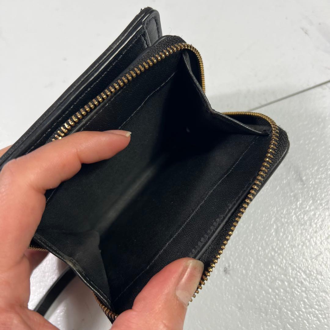 トリーバーチ キラ キルティング 折り財布 コンパクトウォレット ブラック