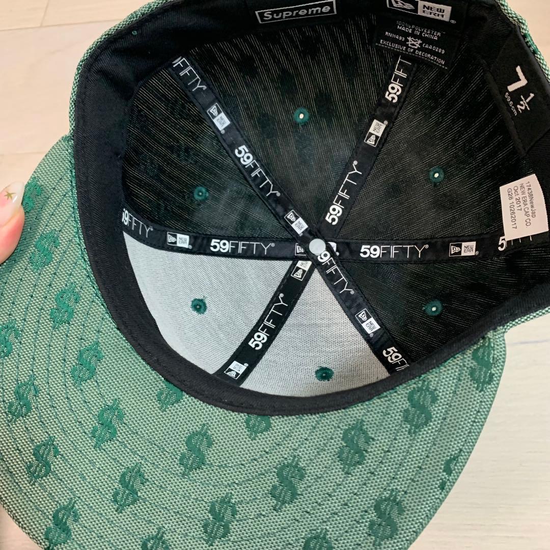帽子 Supreme Monogram Box Logo NewEra Green