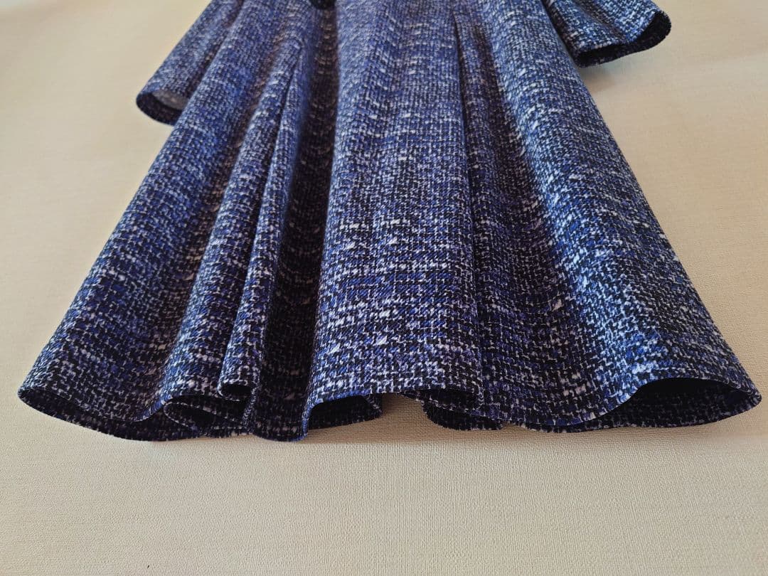 Leilian　レリアン　ワンピース 　ネイビー　ブルー
