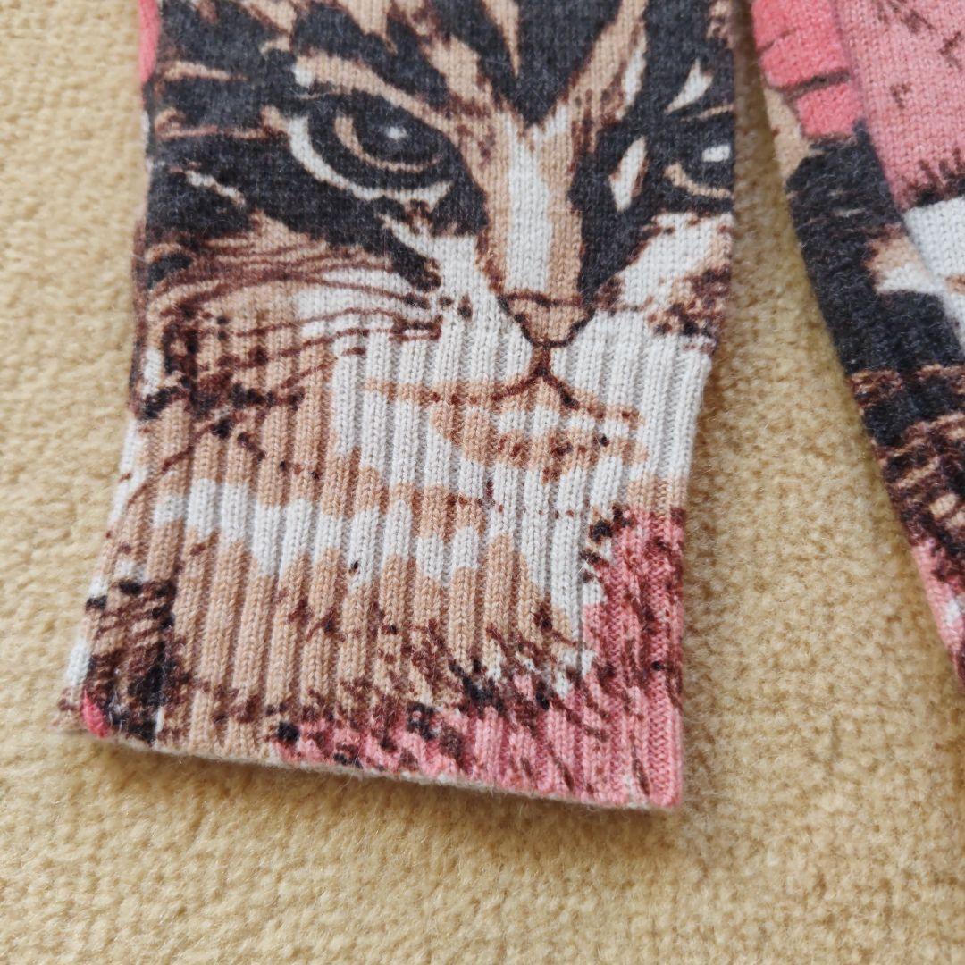 ヒステリックグラマー　カーディガン　キャット　ねこ　ヒス　レトロ