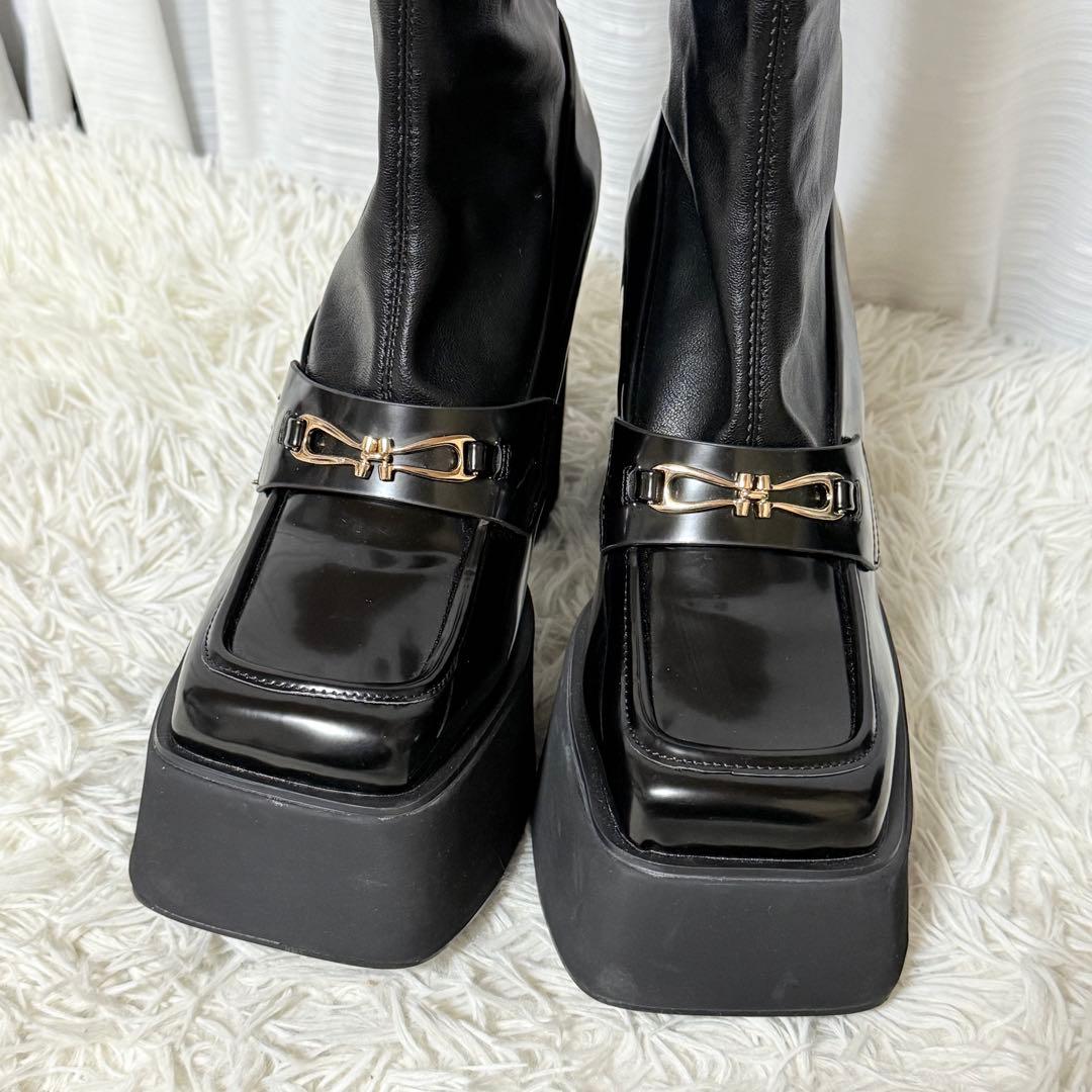 未使用級✨　Darich　ダーリッチ　スクエアトゥショートブーツ　XL